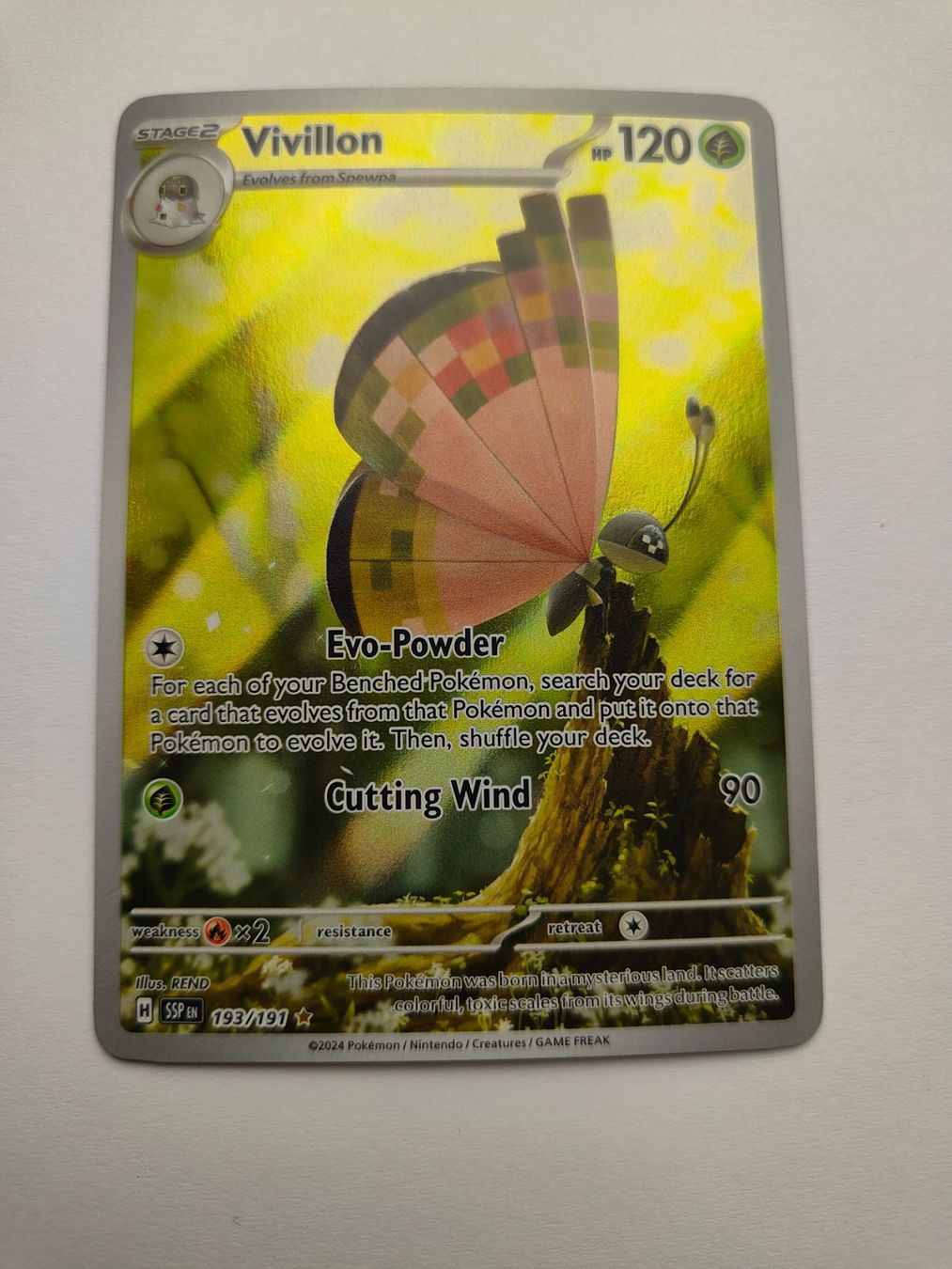 Pokémon Sammelbilder & Trading cards: Pokemon Vivillon Illustration Full Art – Gebraucht aus Thalwil von FigurenFreunde