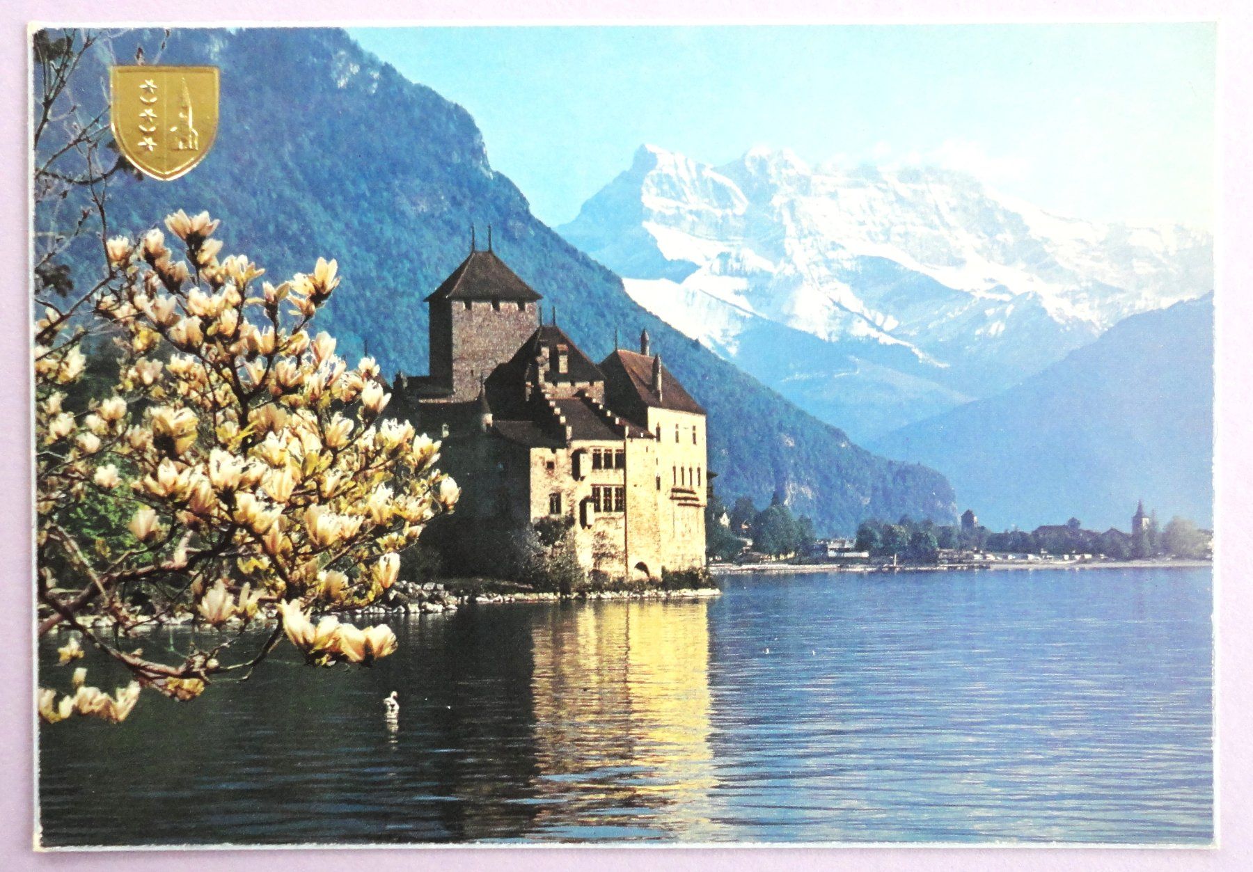 Cartoline postali: Montreux - Le Château de Chillon – Difettoso da Fétigny venduto da Billy2miny