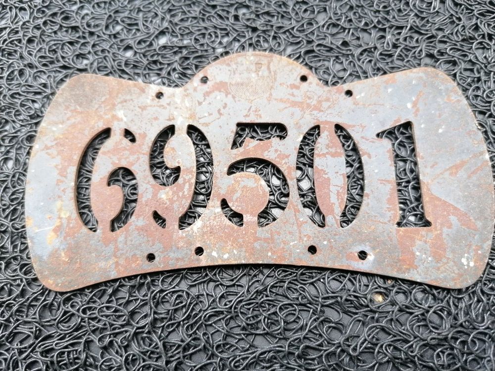 Numerschild farrader antik Waadt 1922 plaque vélo Vaud antik Kaufen