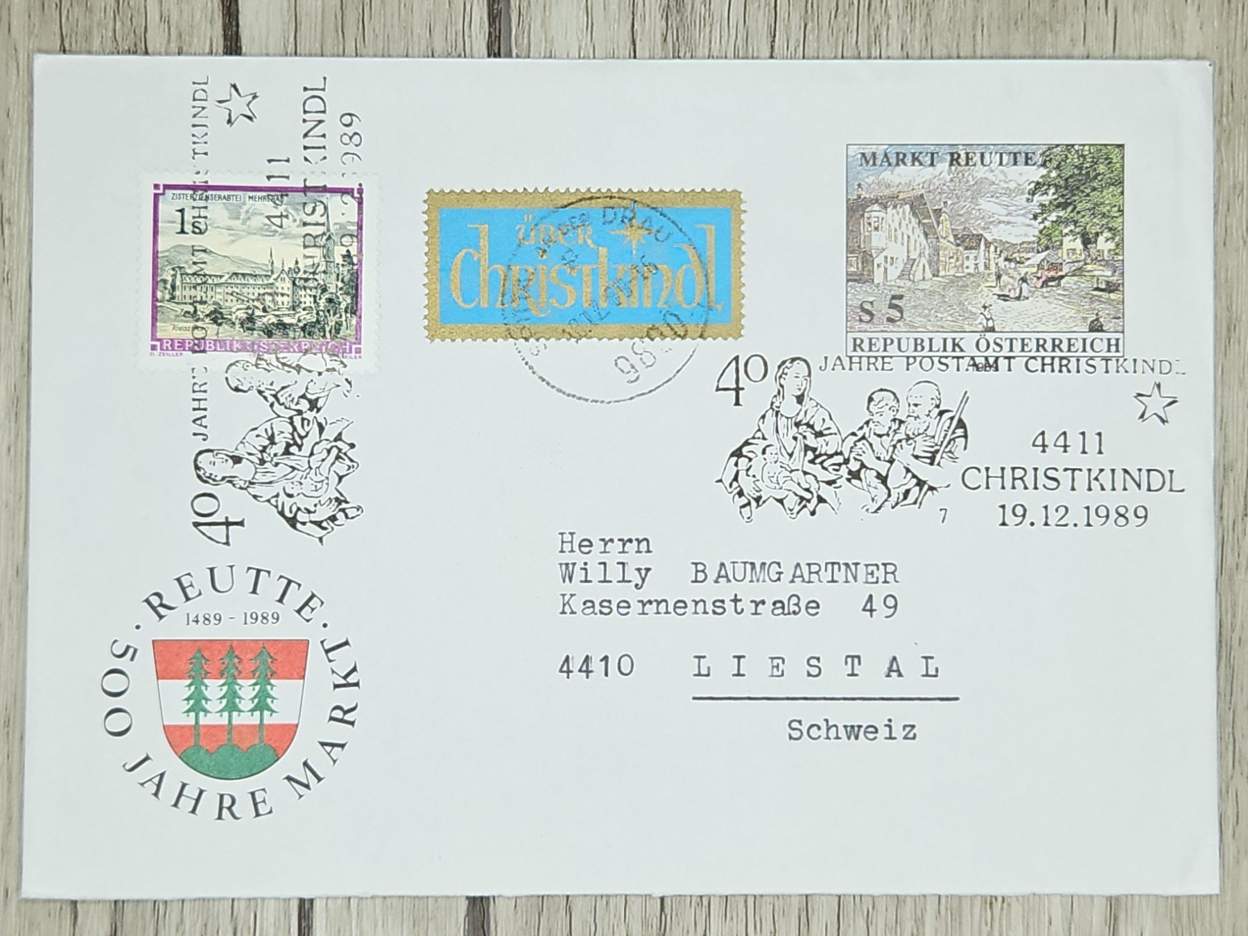 Tutti i francobolli: CL14 Enveloppe + Timbre Autriche 1989 – Usato da Cousset venduto da Patrick_Collections