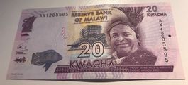 Malawi 20 Kwacha 2015 XF+