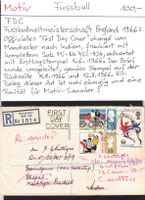 FDC Fussball WM England 1966 "First Day Cover" Mi-Nr.422-424
