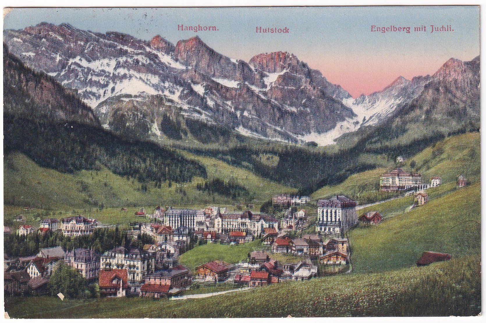 Cartes postales: Engelberg mit Juchli 1920 – D'occasion à Cormoret par Pascalll2001