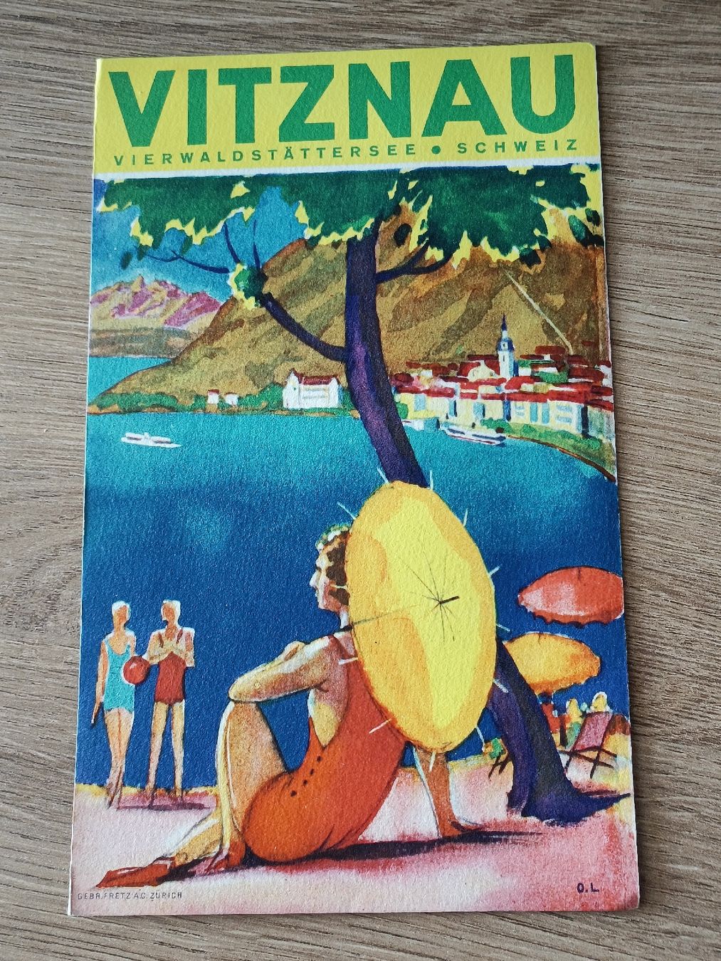 Documenti: Litho Prospekt / Vitznau - Vierwaldstättersee ca. 1930 – Usato da Brugg AG venduto da Ente015