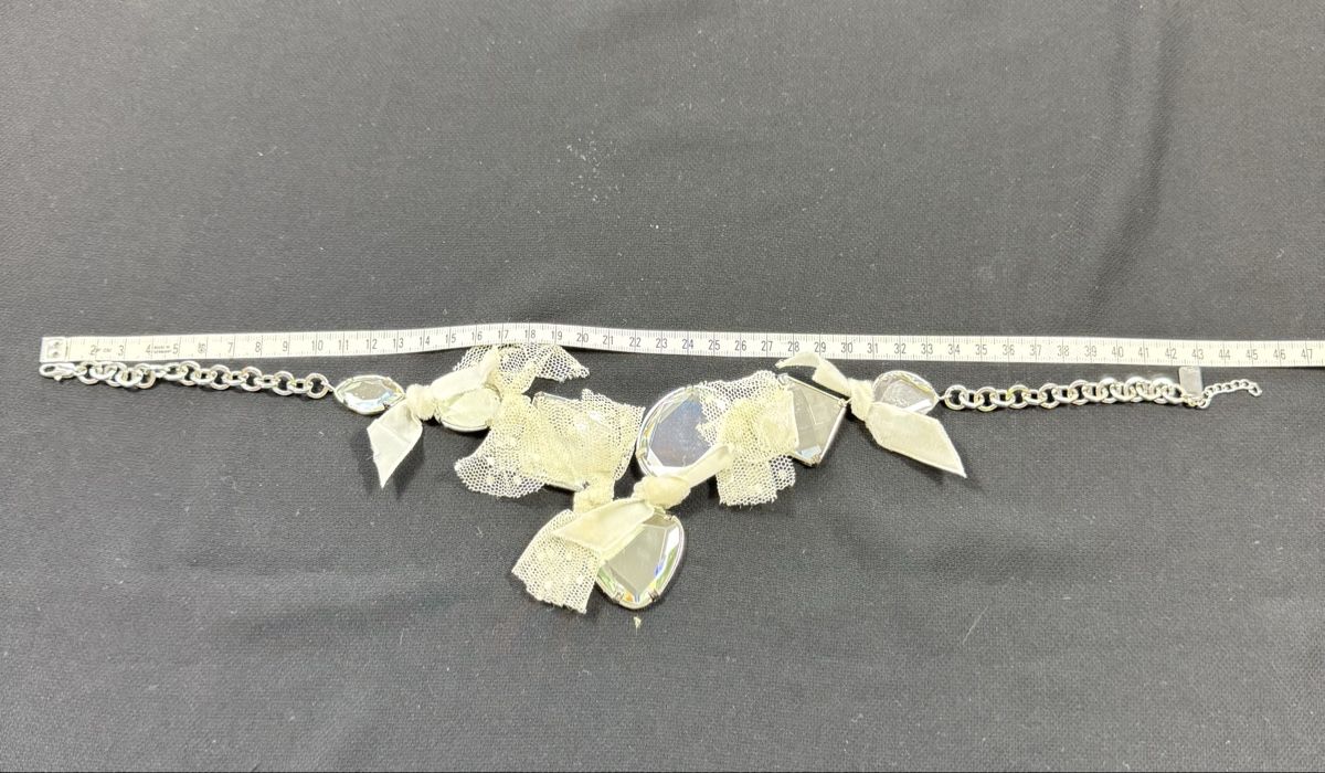 Catenine: Blugirl Necklace, silver chain and rhinestones, – Usato da Hurden venduto da rac_wyf8 5