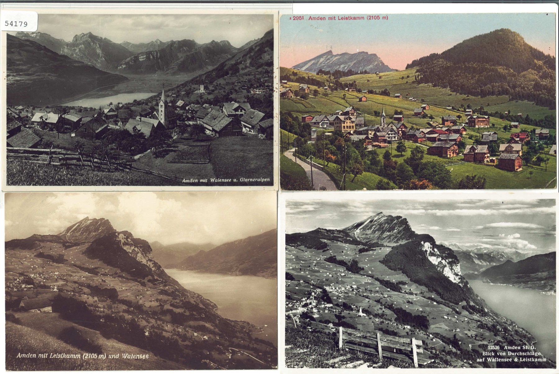 Cartoline postali: 4 AK - Amden – Usato da Ettingen venduto da Kartenplanet