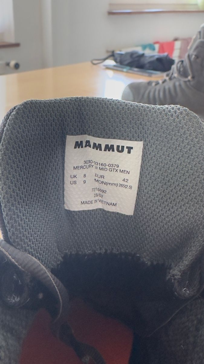 Mammut Scarpe da uomo: Mammut Mercury 3 Mid GTX Wanderschuhe – Usato da Dübendorf venduto da axl27 5