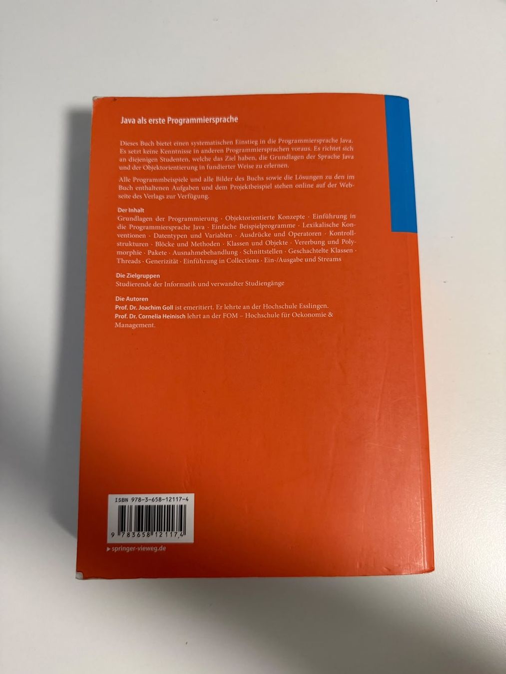 Livres: Java als erste Programmiersprache – 8. Auflage – D'occasion à Oberengstringen par lsilva99 2