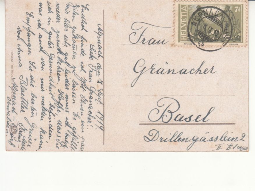 Cartoline postali: Melchtal 1919 – Usato da Bürglen TG venduto da StampGraf 1