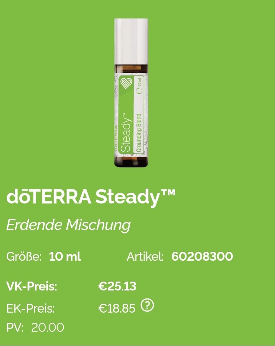 Doterra Oli essenziali: dōTERRA Steady Grounding Blend 10 ml neu – Nuovo e nell'imballaggio originale da Turtmann venduto da bregpa 1