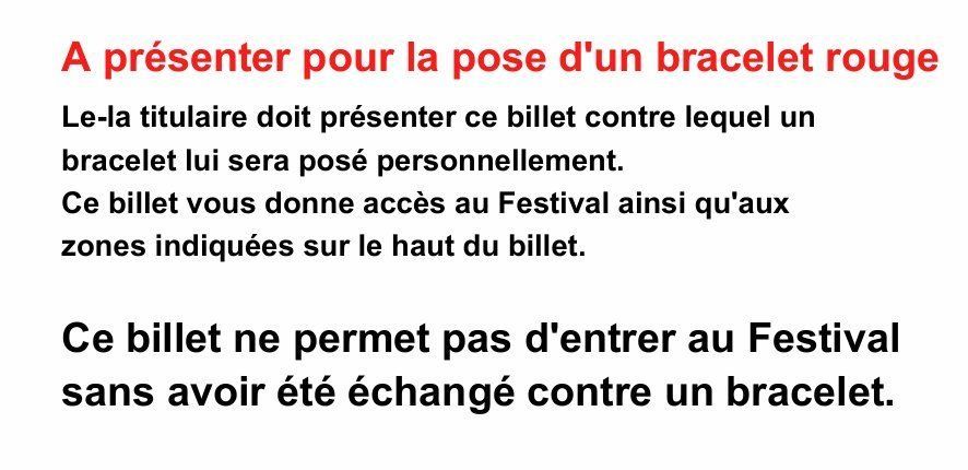 Biglietti: 2 billets VIP Paléo pour le jeudi 23.7 – Nuovo (secondo la descrizione) da Genève venduto da chi_d895 3