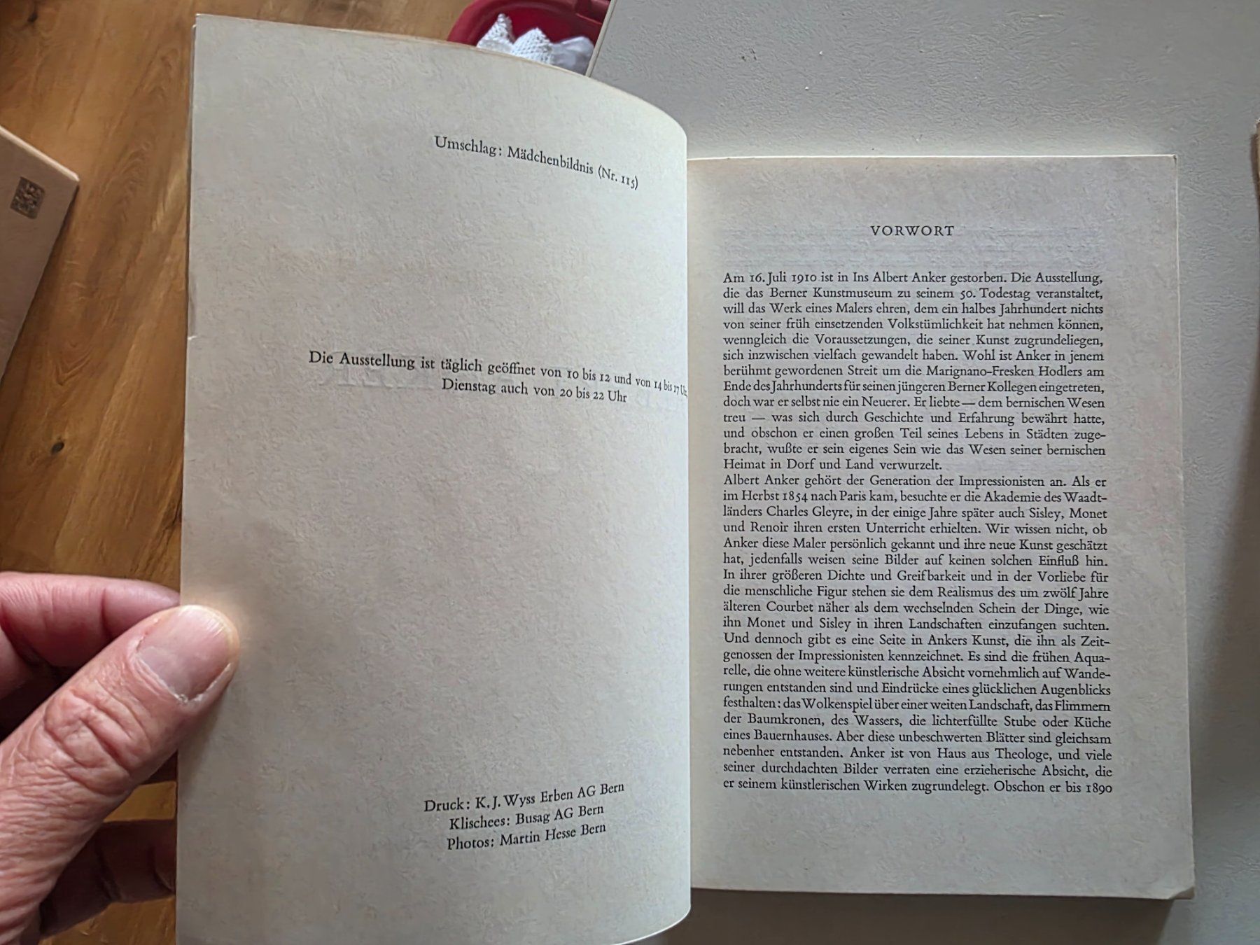 Libri: Albert Anker Kunstmuseum Bern Katalog 1960 – Usato da Walterswil BE venduto da Lonitti 6