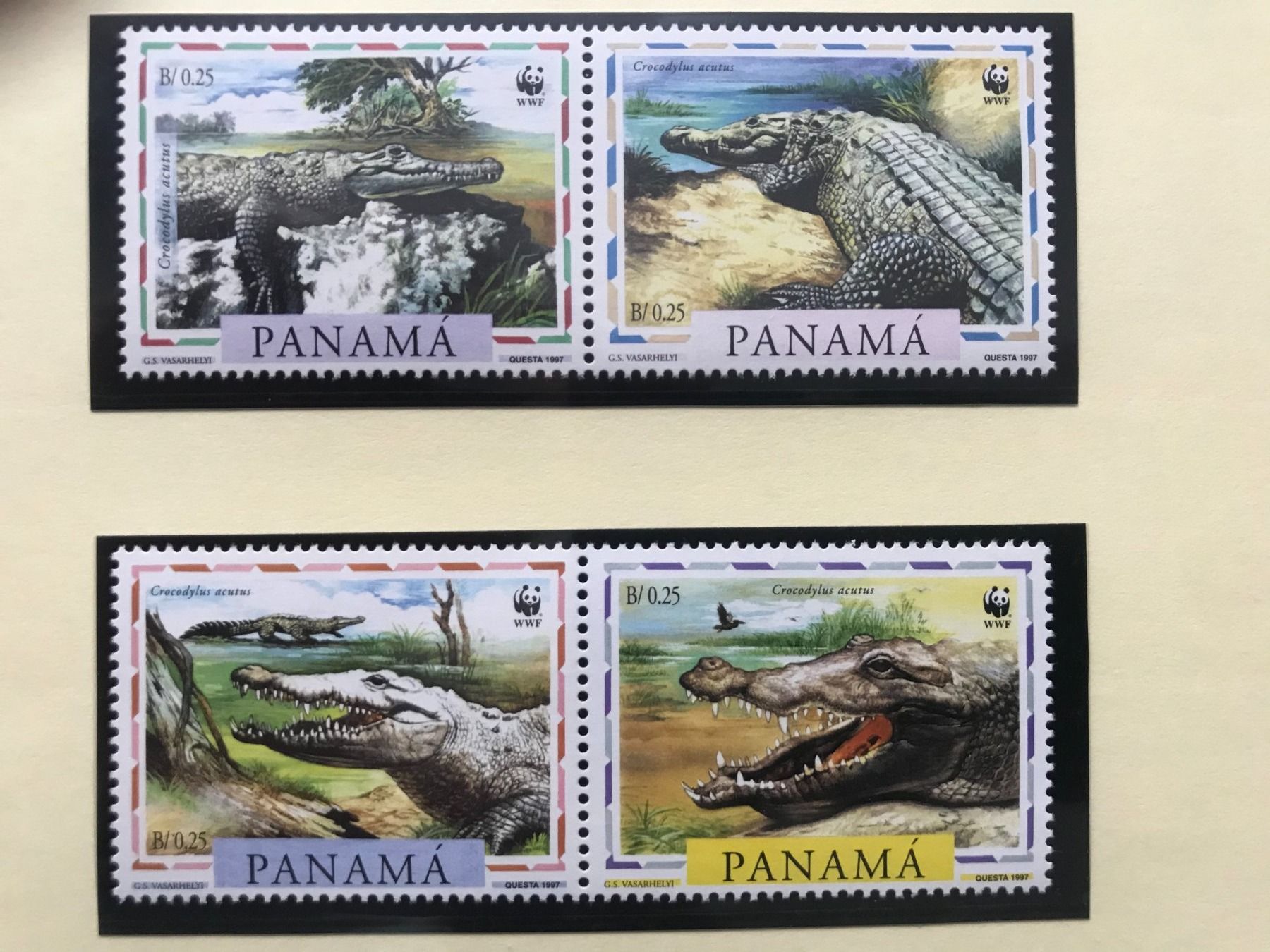 Tutti i francobolli: WWF Panama 1997 Spitzkrokodil Satz postfrisch – Nuovo (secondo la descrizione) da Liestal venduto da schnueps