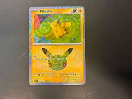 Pikachu 027/128 Rare  - 30th Celebration - en