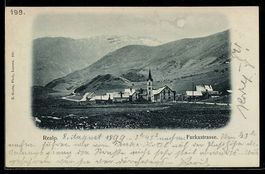 AK Realp, Furkastrasse um 1900, 1899