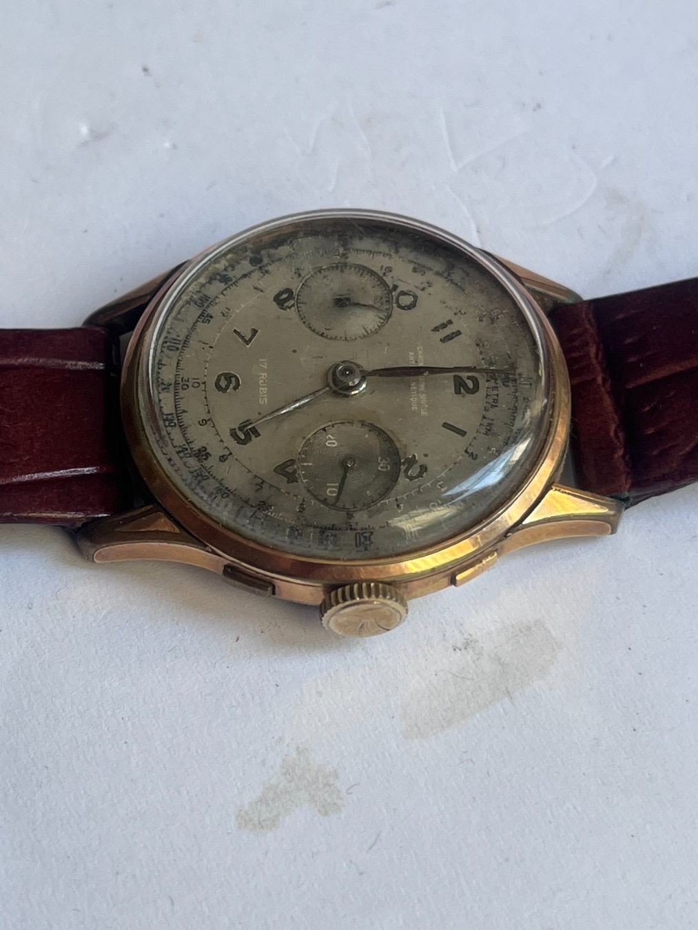 Orologi: Chronographe Suisse Antimagnetique – Difettoso da Worblaufen venduto da chronyves 5