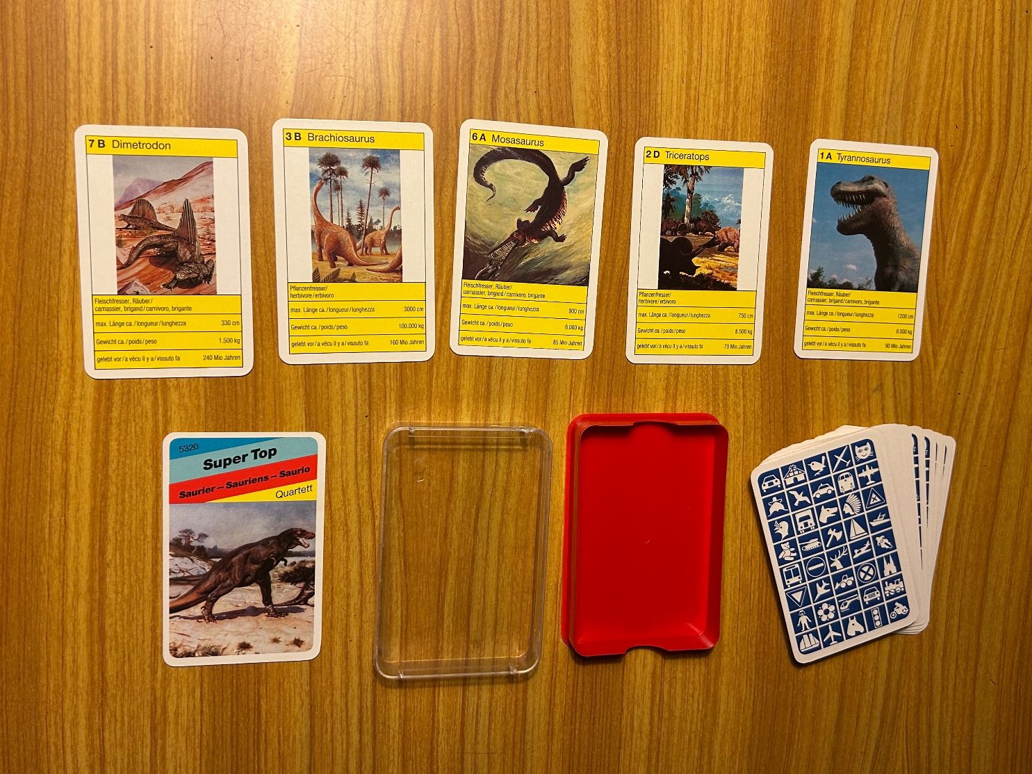 Giochi: Quartett Saurier Dinosaurier Spiel Vintage – Usato da Steffisburg venduto da smocky17 1