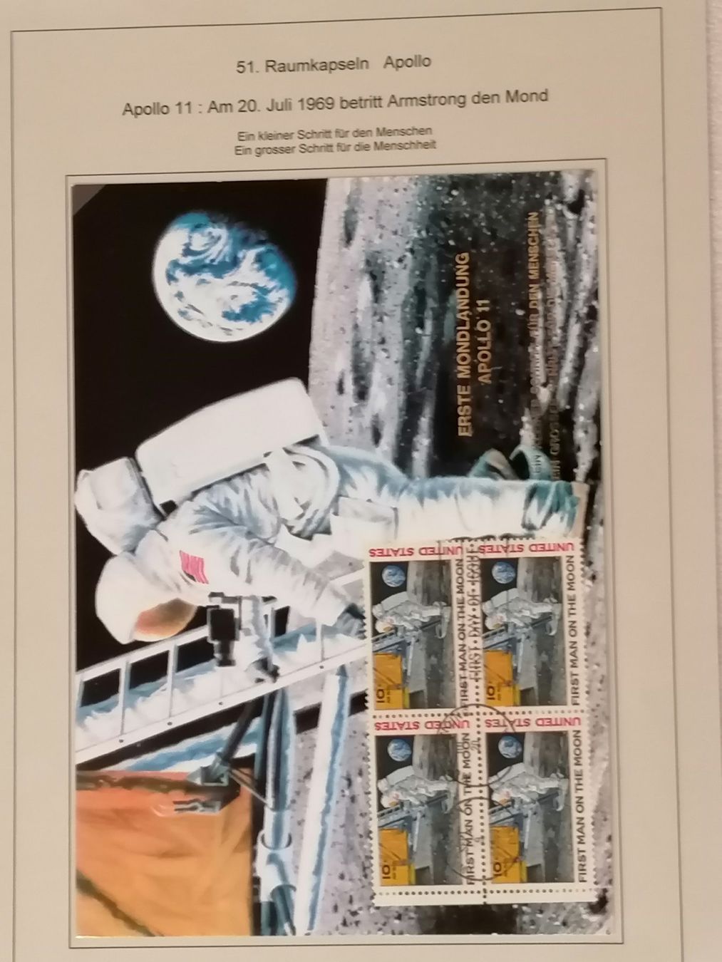 Tutti i francobolli: Apollo 11 + 12 Briefe / Briefmarken mit Startdatums Stempel – Usato da Wangen an der Aare venduto da Ute