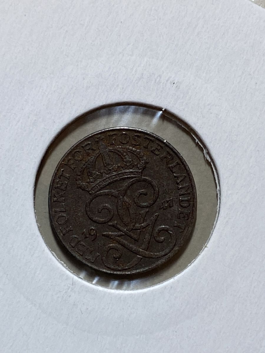 Tutti le monete: Suède - 1 Öre - 1947 – Usato da Payerne venduto da Mike1682 1