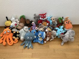 Stofftierset / Plüschtierset tlw. neu
