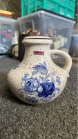 Keramik Vase Scheurich Blumenmuster beige gebraucht