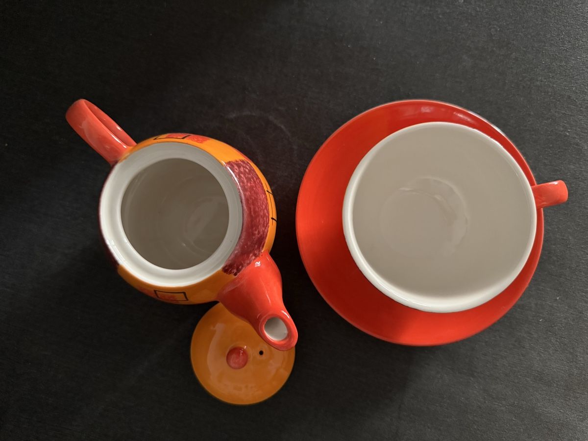 Teiere: Service a the "Tea for One" en ceramique – Nuovo e nell'imballaggio originale da PRILLY venduto da hurricane2000 1