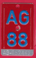 VELONUMMER / FAHRRADSCHILD, AG 88