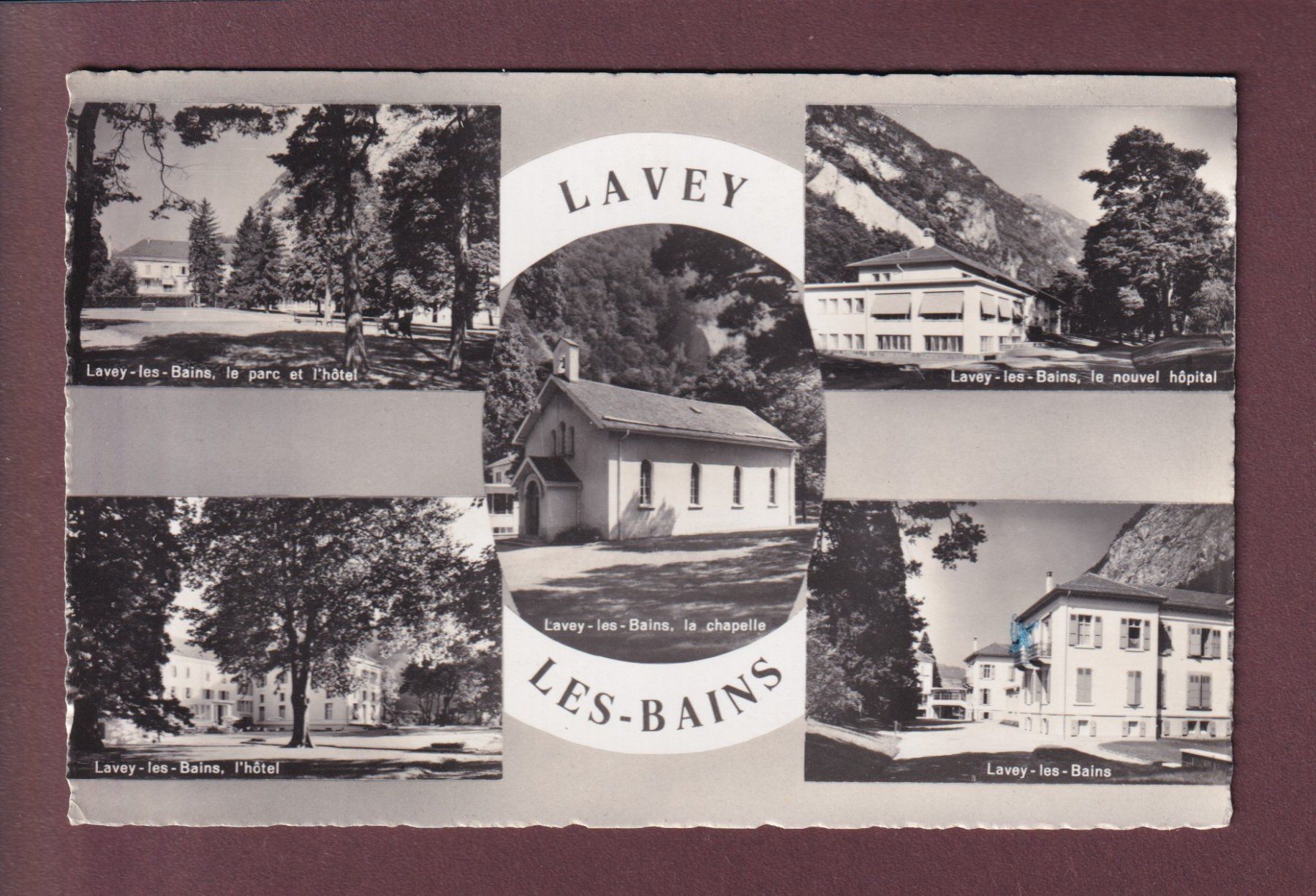 Cartoline postali: LAVEY-LES-BAINS - 5 images - 1962 – Usato da Pully venduto da nicecards