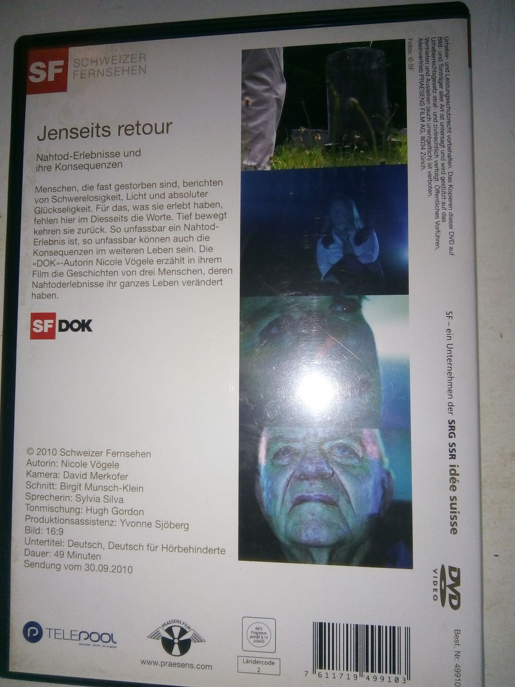 Tutti i DVDs: Jenseits retour - Nahtoderlebnisse & ihre Konsequenzen ©2010 – Usato da St. Gallen venduto da elk2021 4