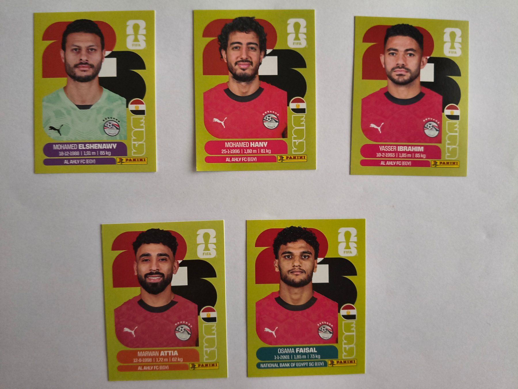 Panini Carte collezionabili: W Cup 2026 Egypte N°2 ,3, 5, 10, 16 – Nuovo (secondo la descrizione) da Fontainemelon venduto da cathare67