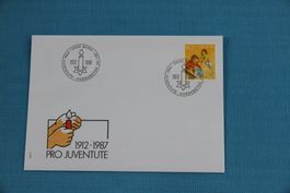 PTT, FDC, Pro Juventute, Kinder, 70 Jahre, 24.11.1987