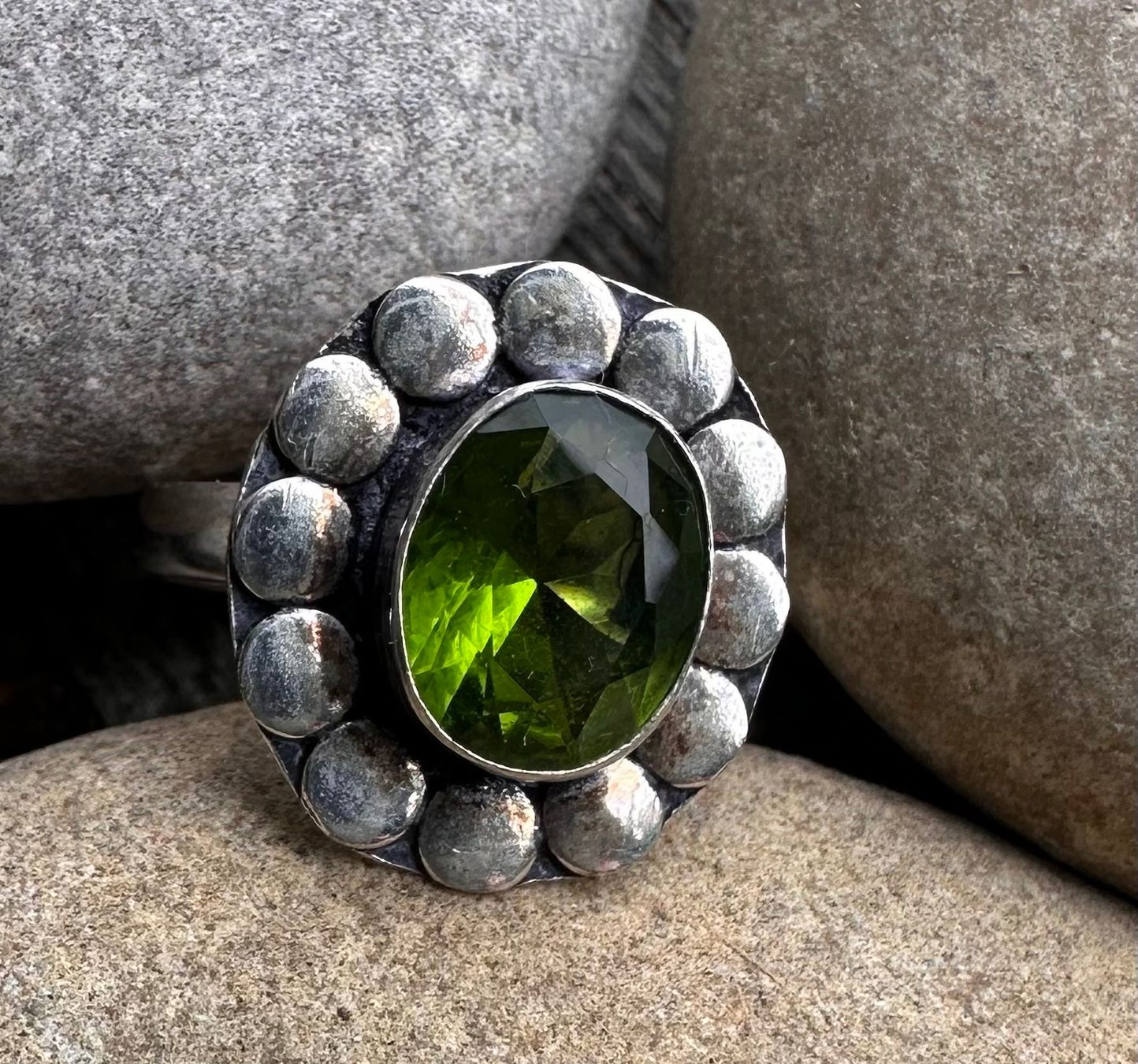 Ringe: Silberring mit Peridot (925) – Neu (gemäss Beschreibung) aus Muri AG von Shoshana5 4