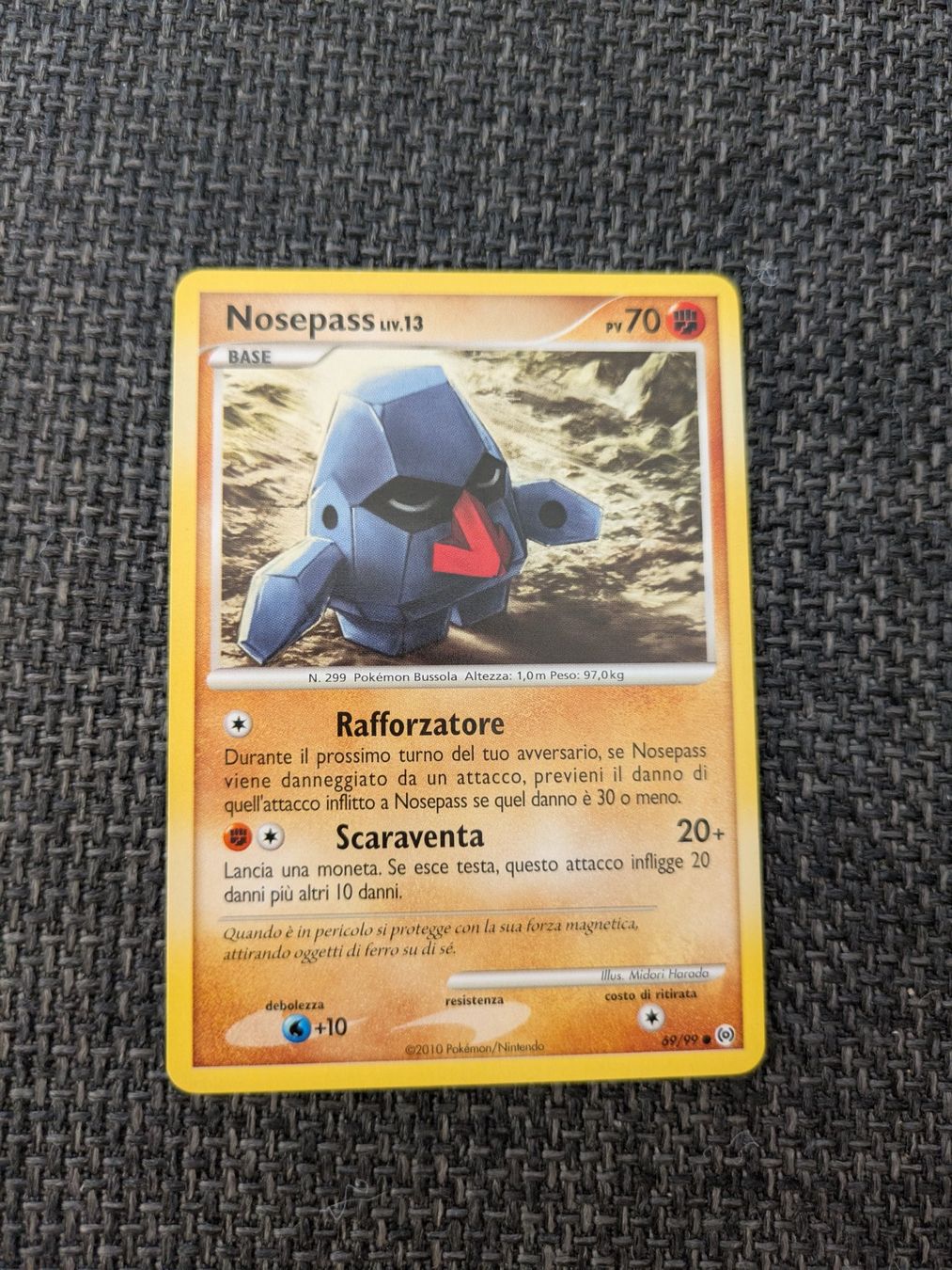 Pokémon Carte collezionabili: NOSEPASS LV.13, ARCEUS, AR69, COM, 2010, ITA, GD – Usato da Losone venduto da AlpineLayer