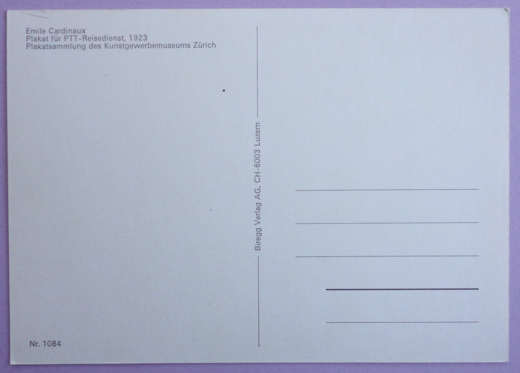 Cartoline postali: Plakat Schweizerische Alpenposten – Usato da Fétigny venduto da Billy2miny 1