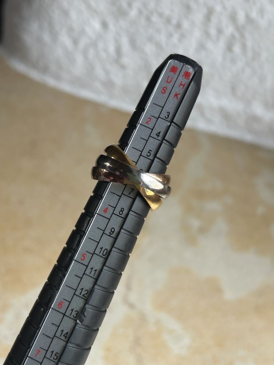 Anelli: Dreifarbiger Trinityring Gr. 45 (14.2mm)  – Usato da Laufen venduto da belleskulptur 1