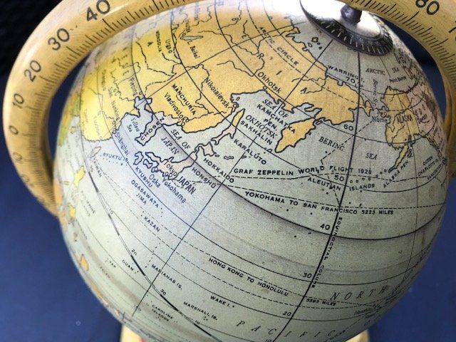 Sonstige Dekorationen & Accessoires: Vintage Tin Globe - J. Chein, 1932 – Gebraucht aus Niederscherli von Lucia16 3