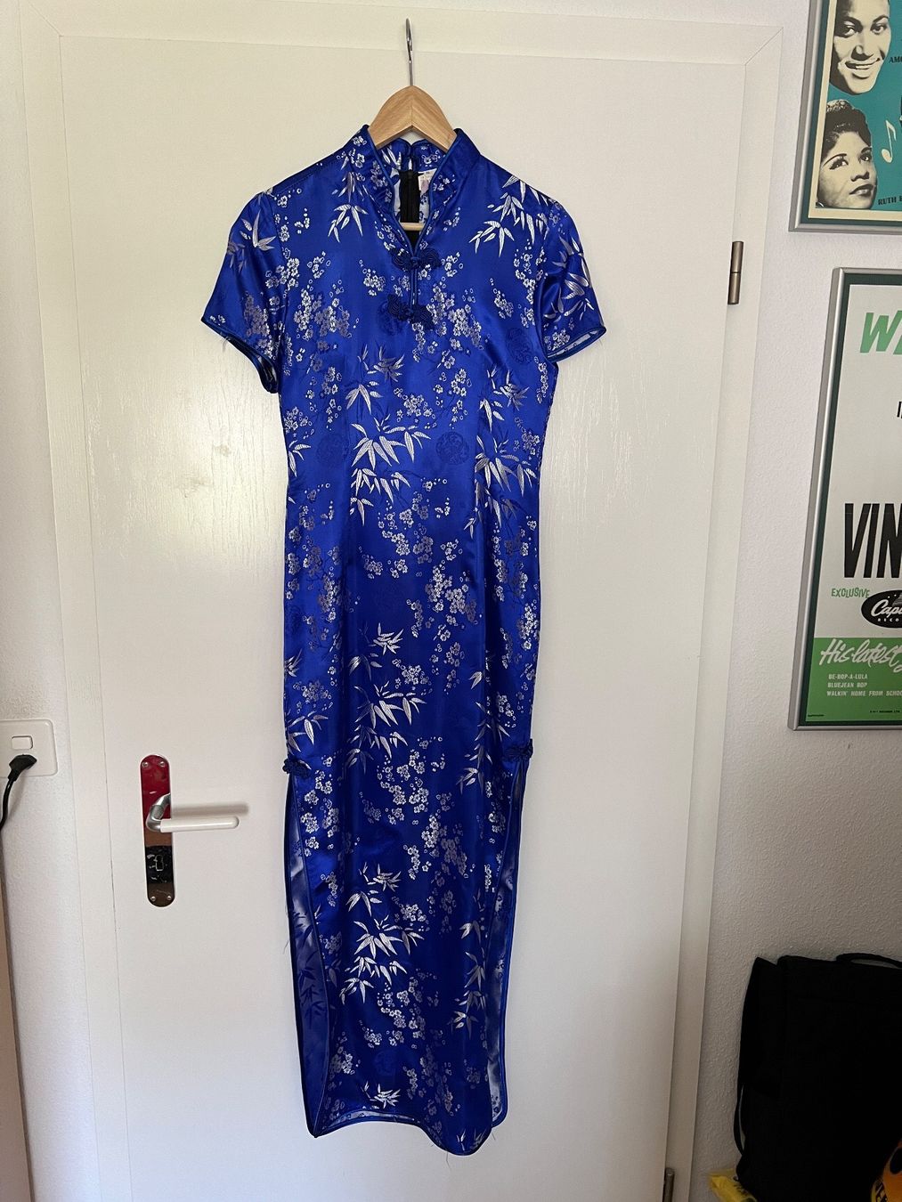Kleider: Chinesiches Kleid (blau) Rockabilly Grösse S China Kleid – Neu (gemäss Beschreibung) aus ZUFIKON von SULMI01 4