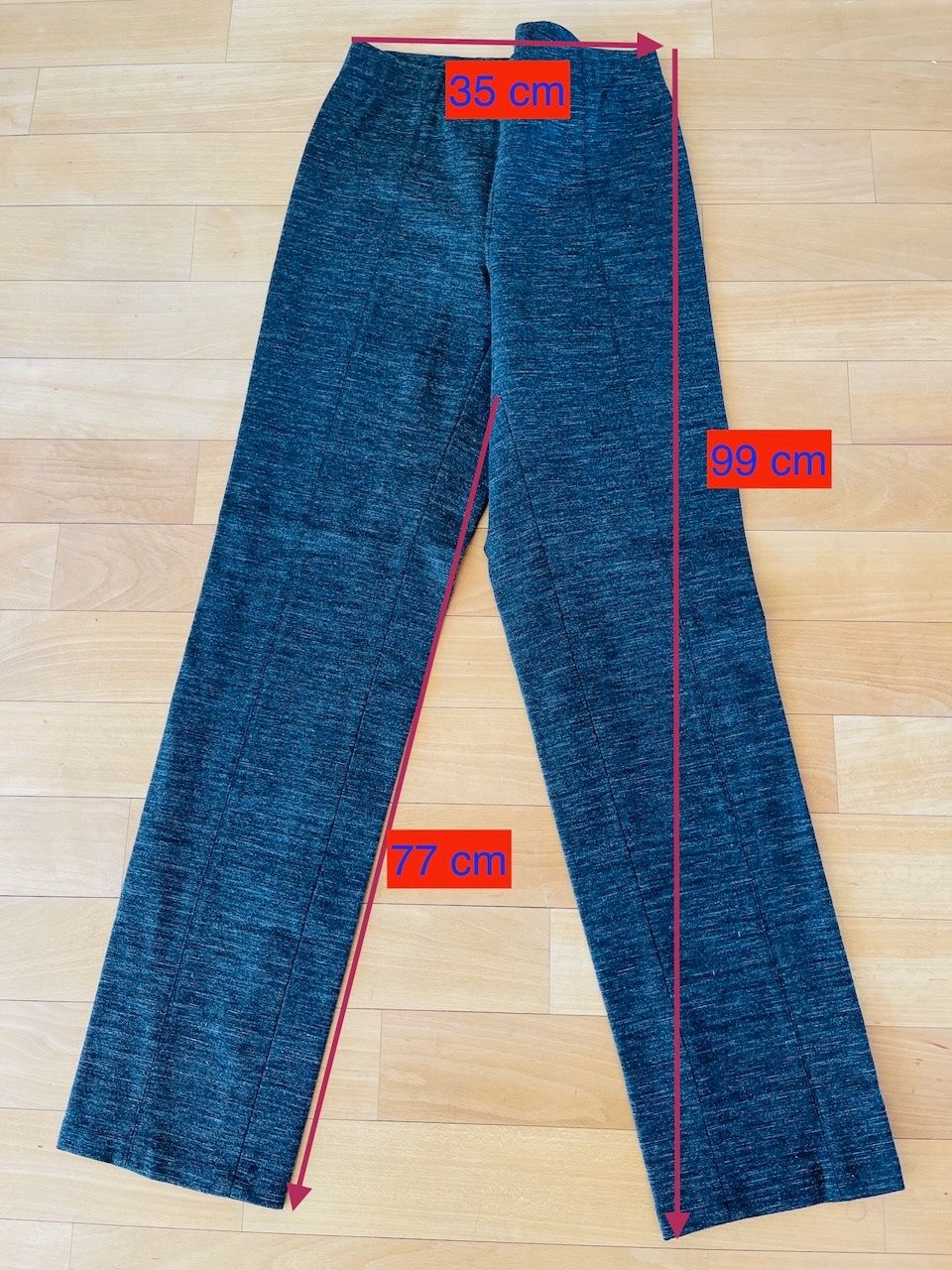 Leggings: Braune warme Winterleggins, elastisch, 62% Viskose, Gr. 38 – Usato da Winterthur venduto da ing_pd8f 1