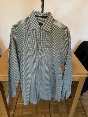 Seidensticker Splendesto Green Check Shirt - L