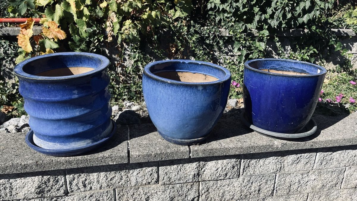 Vasi per fiori: Blumentopf Blumentöpfe blau – Usato da Aadorf venduto da bobby_b
