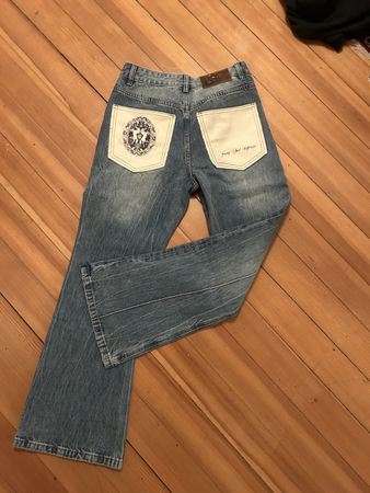 Stallion Pleated Jeans Young And Different mit Pferd details