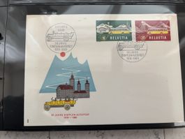 50 Jahre Simplon Autopost 1919-1969, Briefmarken-Sammlung