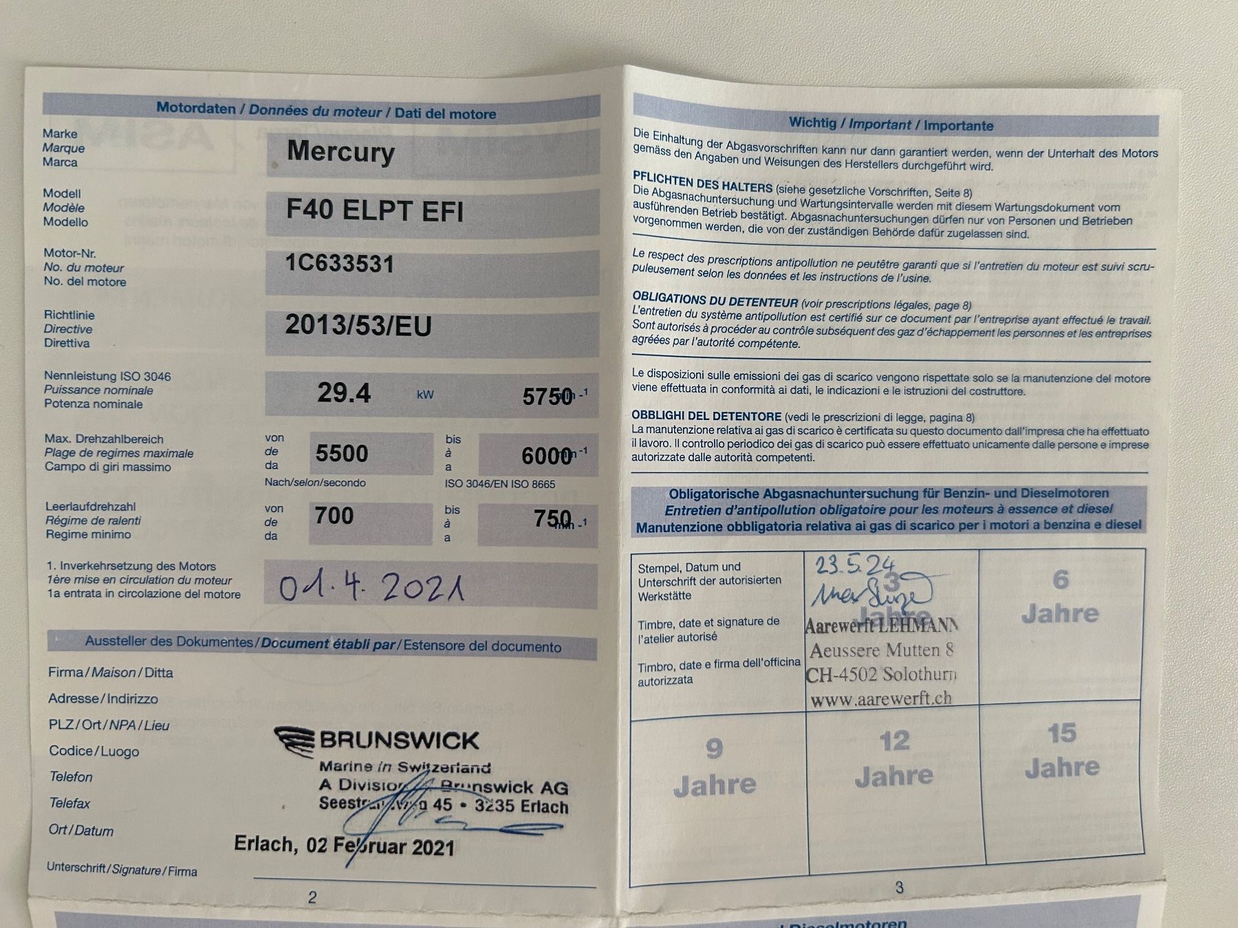 Bateaux: Motorboot Titanium 460 – D'occasion à Wolfwil par Daka10 6