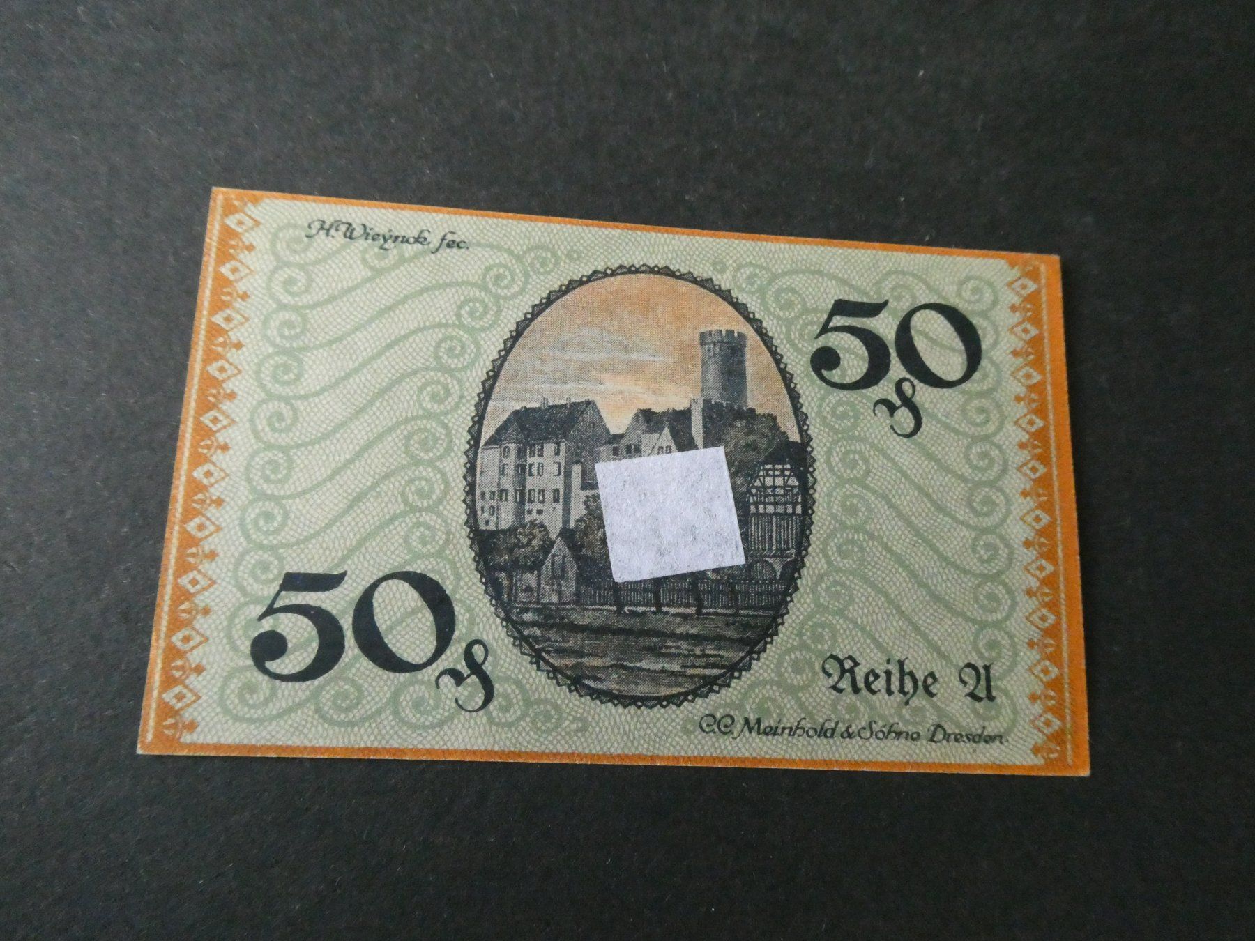 Banknoten: Dt. Reich, Borna -  Notgeldschein – Gebraucht aus Hinterforst von Rohusri 1