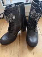 Schicke Stiefeletten, schwarz, Grösse 38