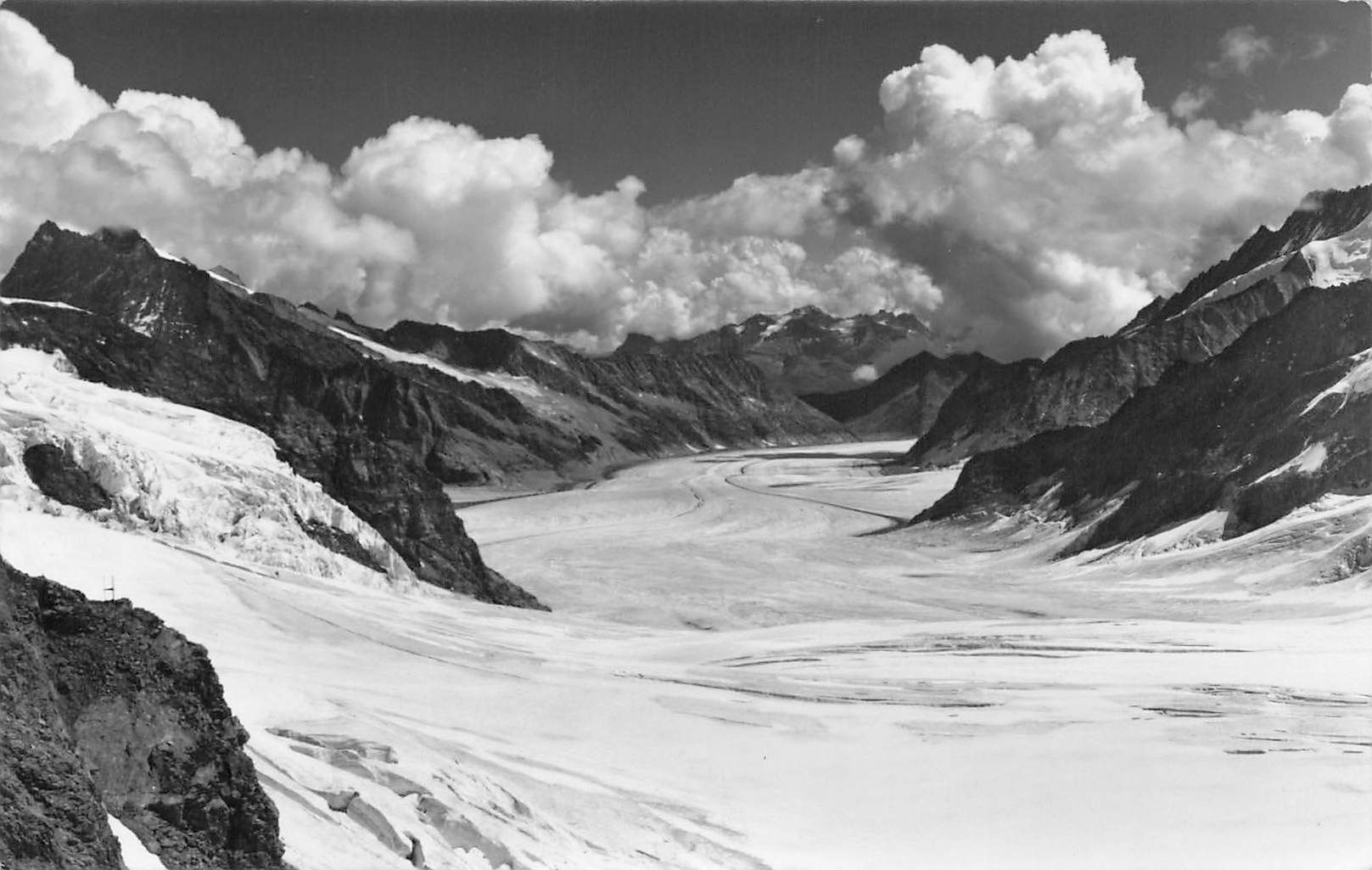Cartoline postali: Jungfraujoch (BE) Aletschgletscher – Usato da Biasca venduto da Blenio71