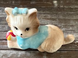 Super süsse Vintage Keramik Katze, wie neu