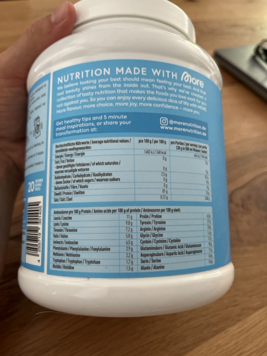 More Nutrition Lebensmittel & Spezialitäten: More PROTEIN ICED TEA STYLE - Cherry White Tea Flavour – Neu und originalverpackt aus Baar von Girlpower1994 3