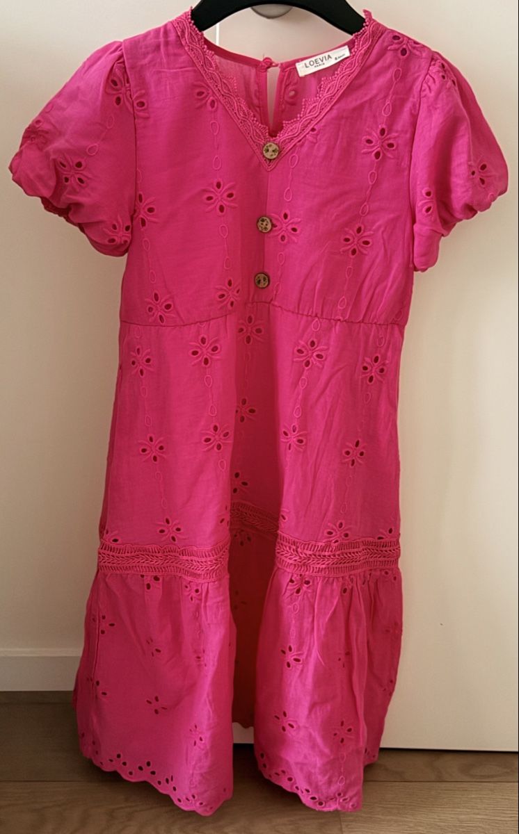 Vestiti & Gonne: Robe Loevia rose brodée taille 6 ans  – Usato da Lausanne venduto da mik_l5py