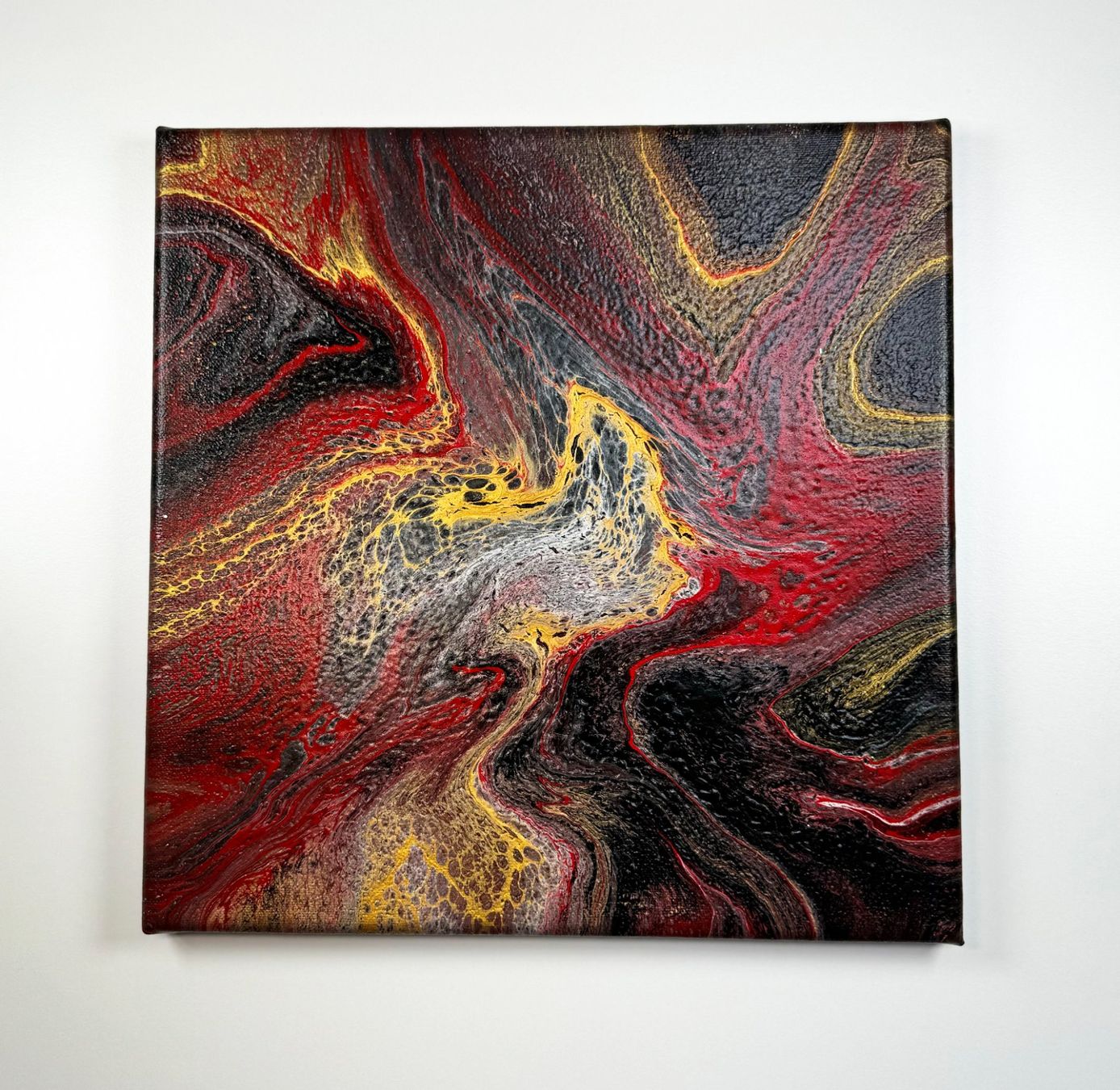 Dipinti: Acryl-Flüssigmalerei, quadratisch – Usato da Schlieren venduto da MayaSheng1983